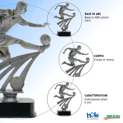 Premio calcistico da 23 cm personalizzato | Cod. 14.500A