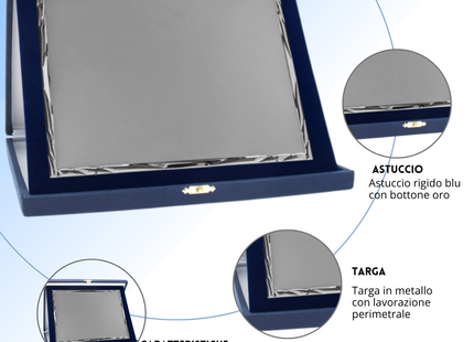 Targa personalizzata con astuccio 23x19 cm | Cod. 19.91.23