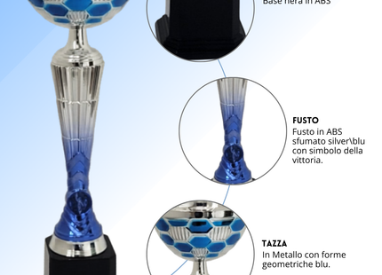 Coppa da 30 cm base nera | Cod. 10.084