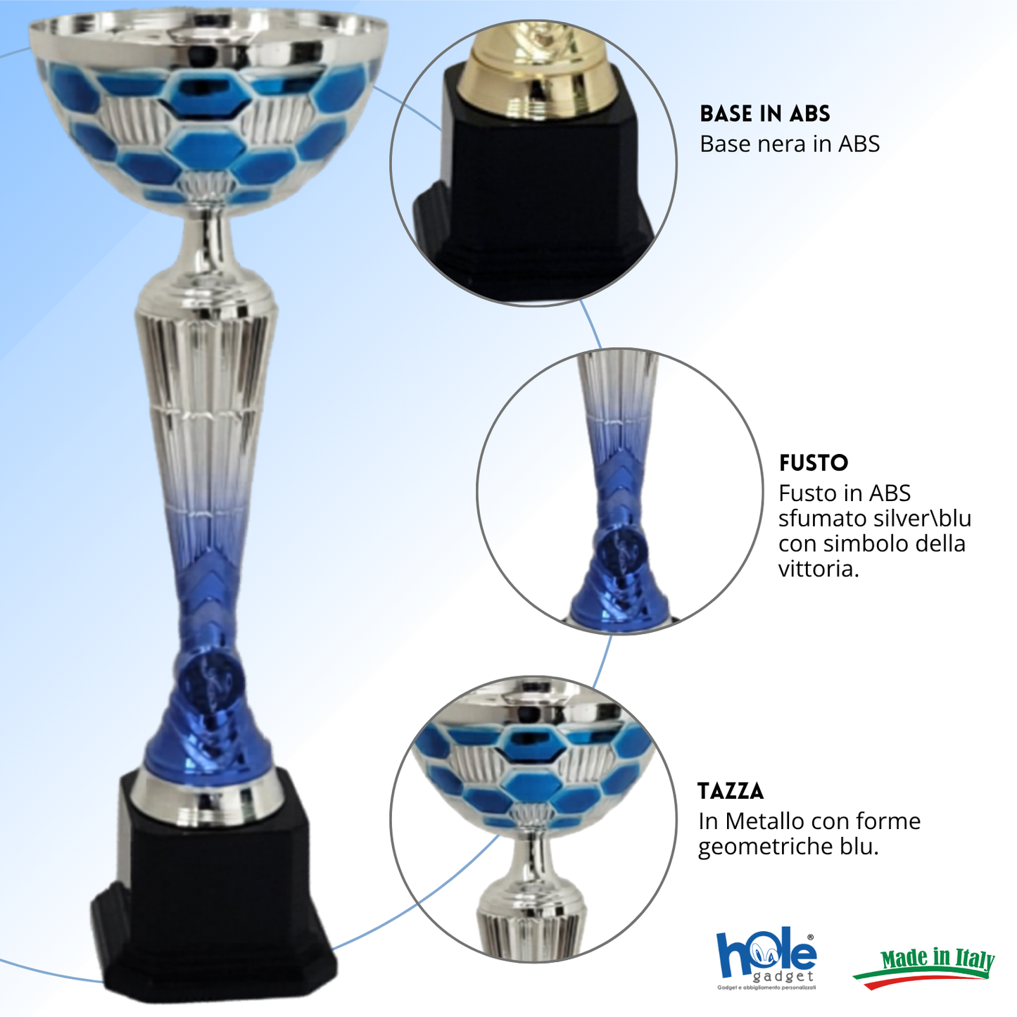 Coppa da 30 cm base nera | Cod. 10.084