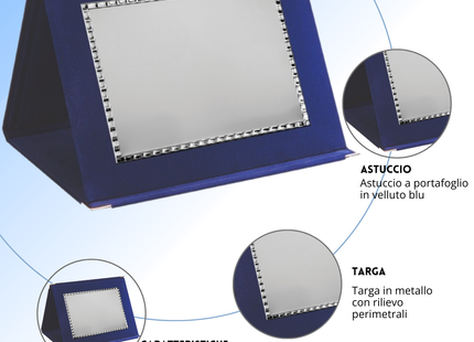 Targa personalizzata con astuccio 23x17 cm | Cod. 19.74.23