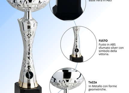 Coppa da 31 cm base nera | Cod. 10.074