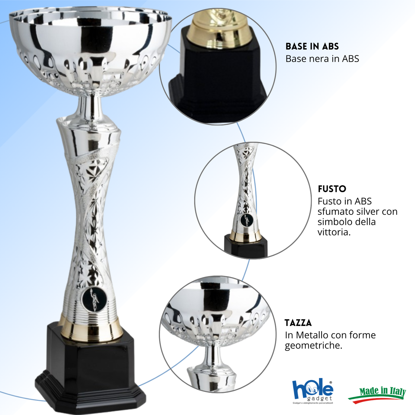 Coppa da 31 cm base nera | Cod. 10.074