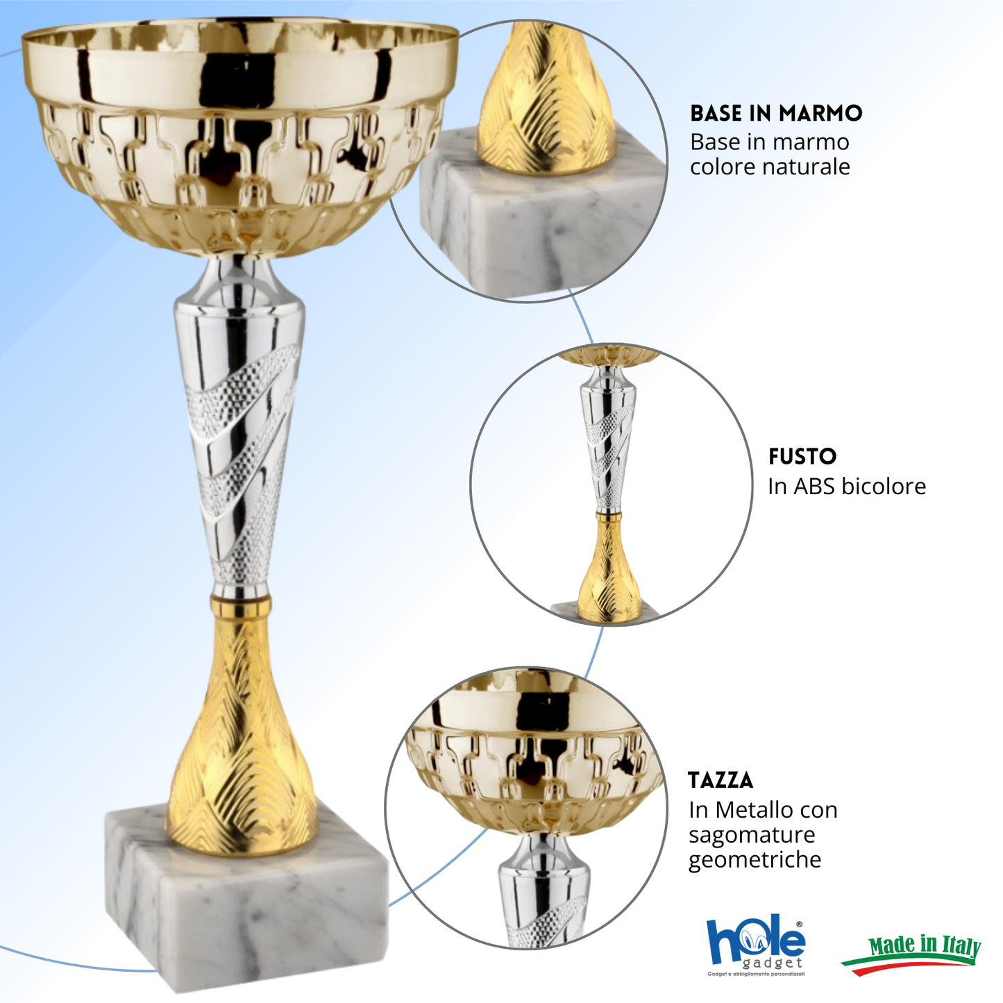 Set 4 Coppe da 32 - 30 - 27 - 24 cm | Cod. 13.549G