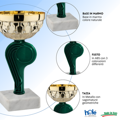 Tris di premiazioni 15 cm a 3 colorazioni | Cod. 13.569