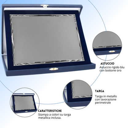 Targa personalizzata con astuccio 31x25 cm | Cod. 19.91.31
