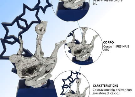 Premio calcistico personalizzato 28 cm | Cod. 14.555