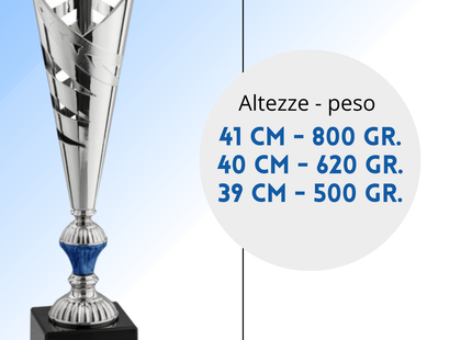 Coppa da 40 cm in ABS con base nera | Cod. 12.912S