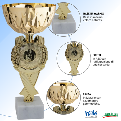 Set di 4 premiazioni 23 - 22 - 21 - 20 cm | Cod. 13.609G