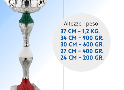 Coppa da 24 cm in ABS con base in marmo | Cod. 12.945S