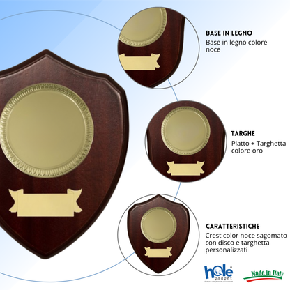 Crest in legno personalizzato | Cod. 25.625C