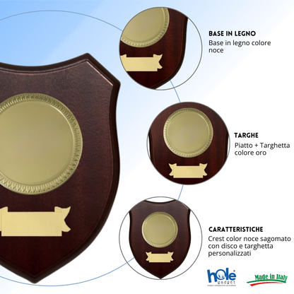 Crest in legno personalizzato | Cod. 25.625D