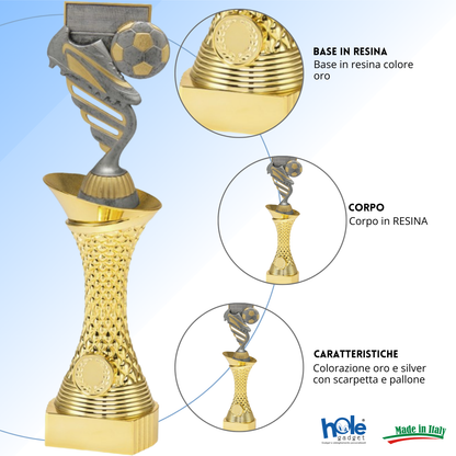 Premio calcistico da 31 cm personalizzato | Cod. 14.545C