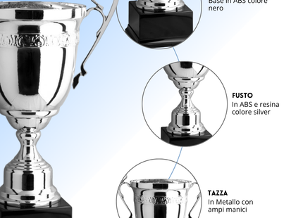 Trofeo con manici da 61 cm, peso da 4,2 Kg | Cod. 1.171