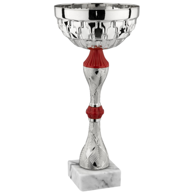 Coppa da 30 cm in metallo con base in marmo | Cod. 13.242S