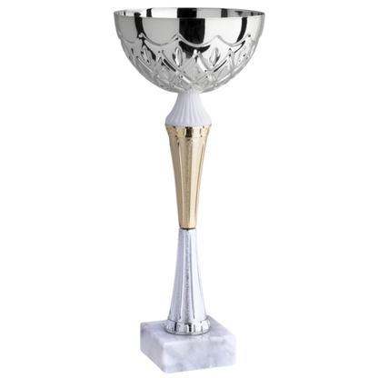 Coppa da 27 cm in metallo con base in marmo | Cod. 13.044S