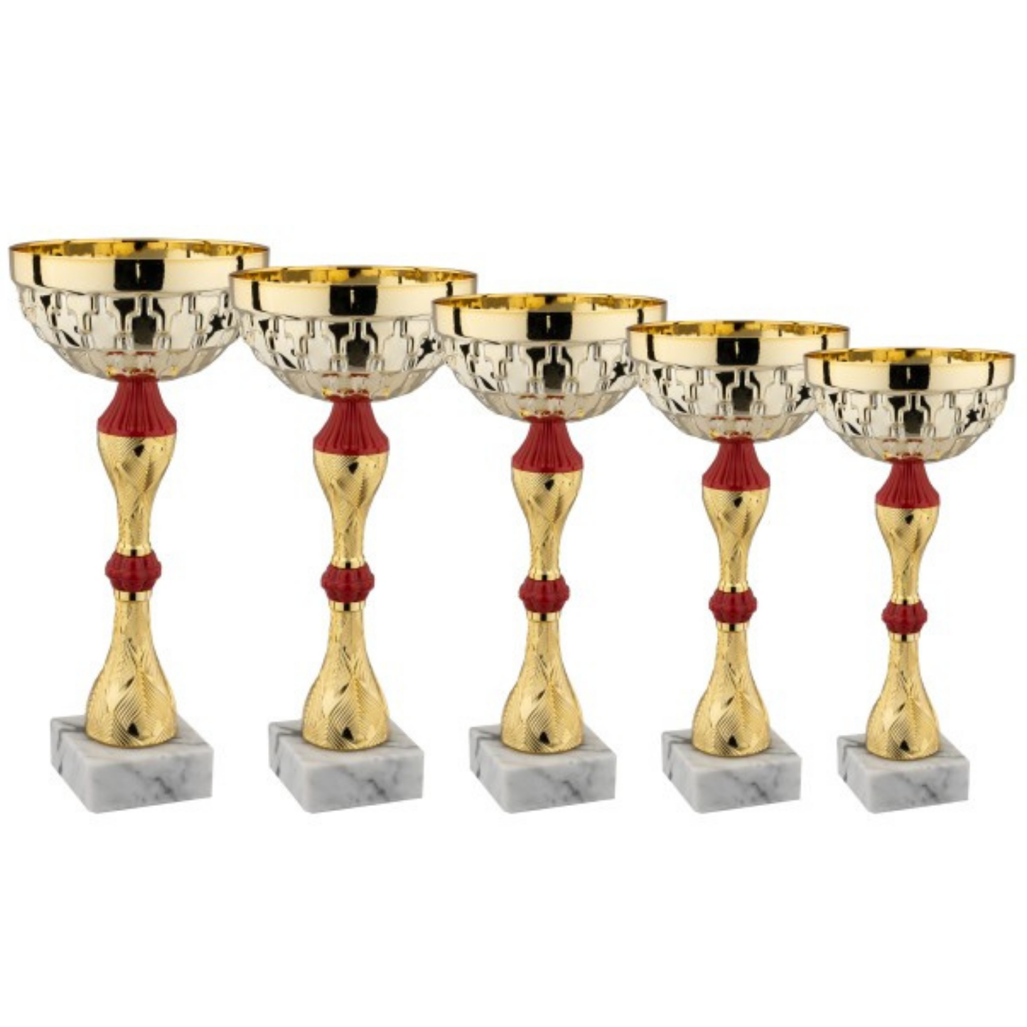 Set di 5 coppe personalizzate 33 - 30 - 28 - 25 - 22 cm | Cod. 13.249G