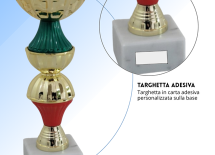 Tris di premiazioni 21 - 20 - 19 cm | Cod. 13.419G