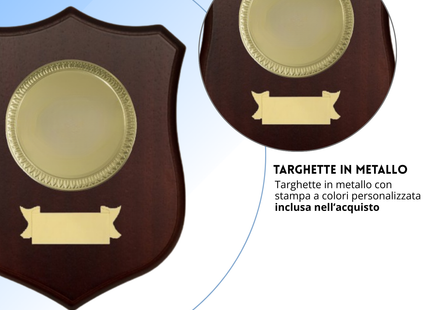 Crest in legno personalizzato | Cod. 25.625B