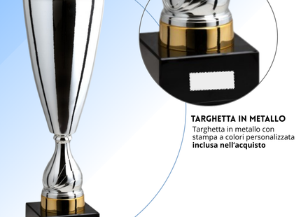 Trofeo in metallo da 62 cm peso da 3,4 Kg. | Cod. 1.012