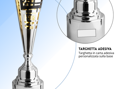 Trofeo in metallo da 56 cm peso da 2,1 Kg. | Cod. 3.123