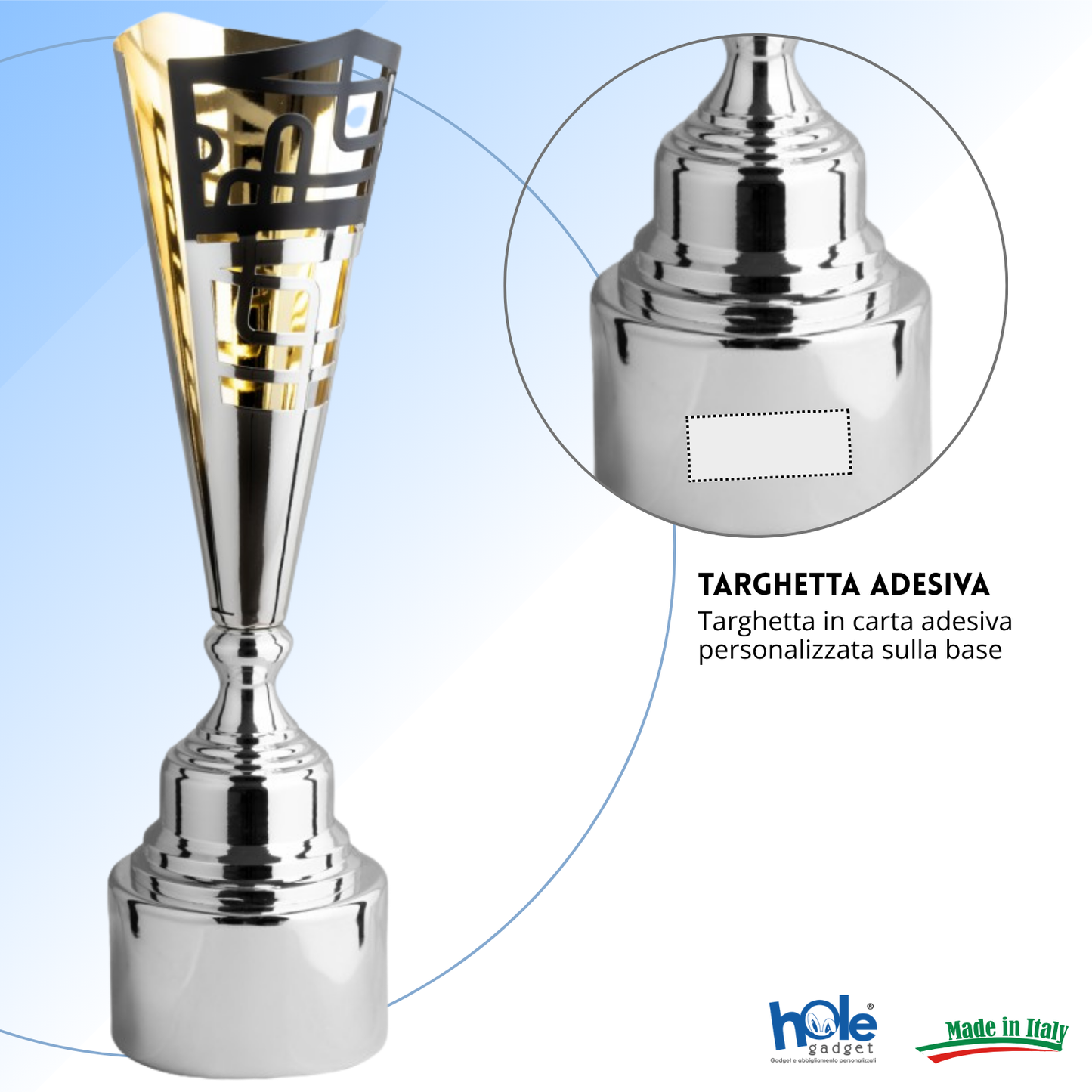 Trofeo in metallo da 56 cm peso da 2,1 Kg. | Cod. 3.123