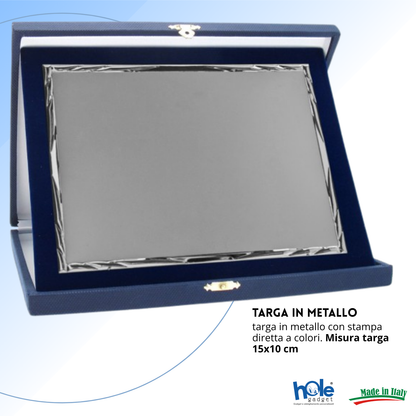 Targa personalizzata con astuccio 26x21 cm | Cod. 19.91.26