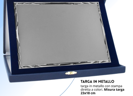 Targa personalizzata con astuccio 31x25 cm | Cod. 19.91.31