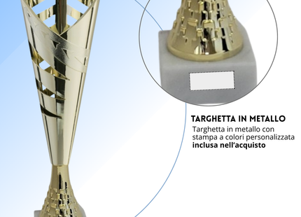 Tris di premiazioni economiche 35 - 33 - 31 cm | Cod. 13.199G