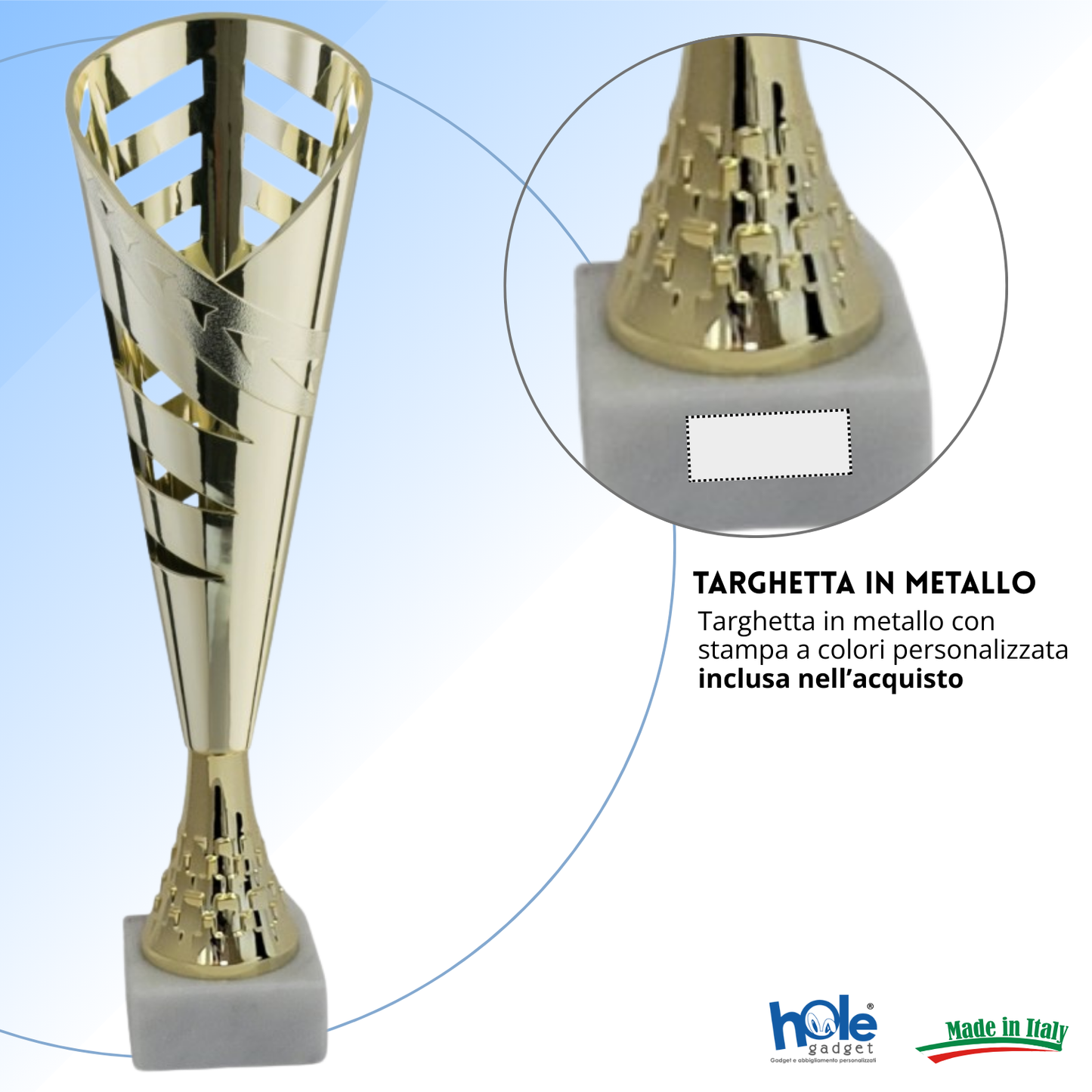 Tris di premiazioni economiche 35 - 33 - 31 cm | Cod. 13.199G