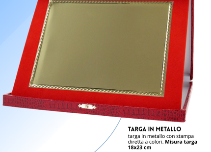 Targa personalizzata con astuccio 31x25 cm | Cod. 19.17.31C