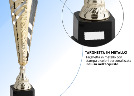 Set da 4 trofei personalizzati 49 - 43 - 38 - 38 cm | Cod. 4.559A