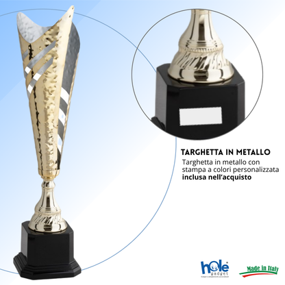 Set da 4 trofei personalizzati 49 - 43 - 38 - 38 cm | Cod. 4.559A