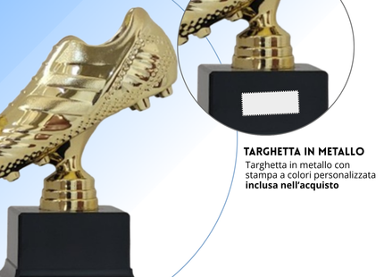 Premio calcistico personalizzato 22 cm | Cod. 14.550E