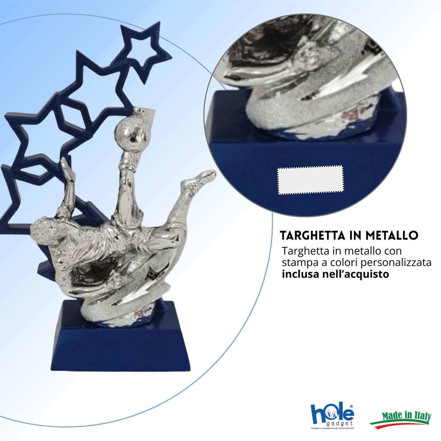 Premio calcistico personalizzato 28 cm | Cod. 14.555
