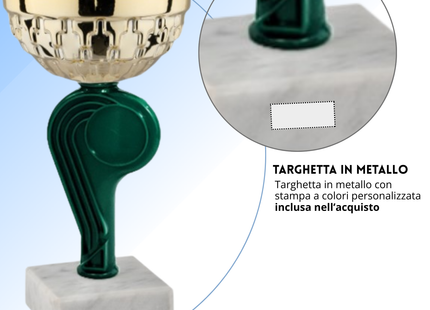 Tris di premiazioni 15 cm a 3 colorazioni | Cod. 13.569