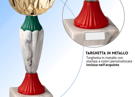 Tris di premiazioni 19 - 18 - 17 cm | Cod. 13.399G