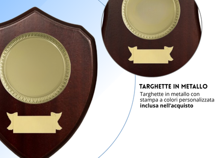 Crest in legno personalizzato | Cod. 25.625C