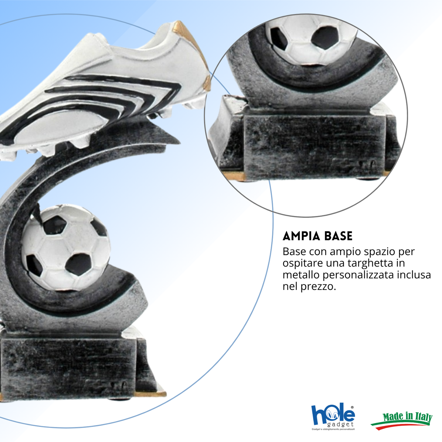 Premio calcistico personalizzato 19 cm | Cod. 15.020