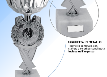 Set di 4 premiazioni 23 - 22 - 21 - 20 cm | Cod. 13.609S