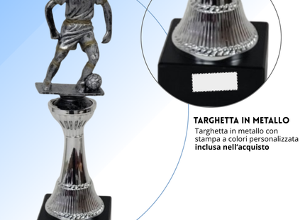 Premio calcistico personalizzato 27 cm | Cod. 14.551A