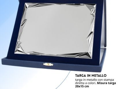Targa personalizzata con astuccio 26x21 cm | Cod. 19.76.26
