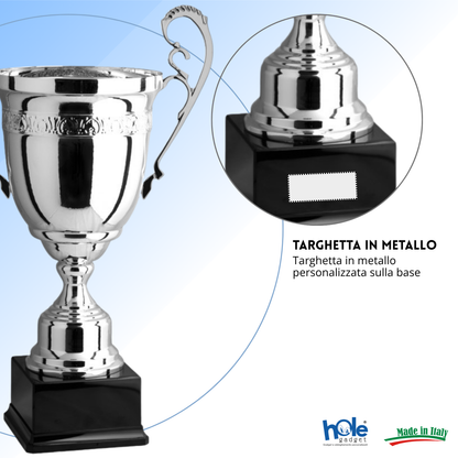 Tris di trofei personalizzati con manici 61 - 57 - 52 cm | Cod. 1.179