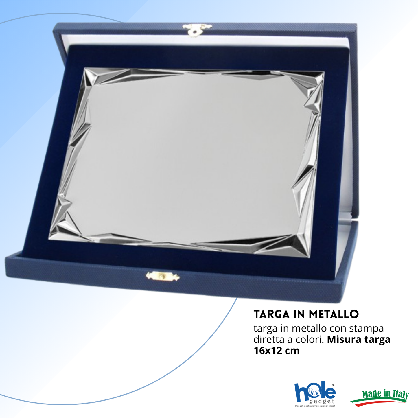 Targa personalizzata con astuccio 23x19 cm | Cod. 19.76.23