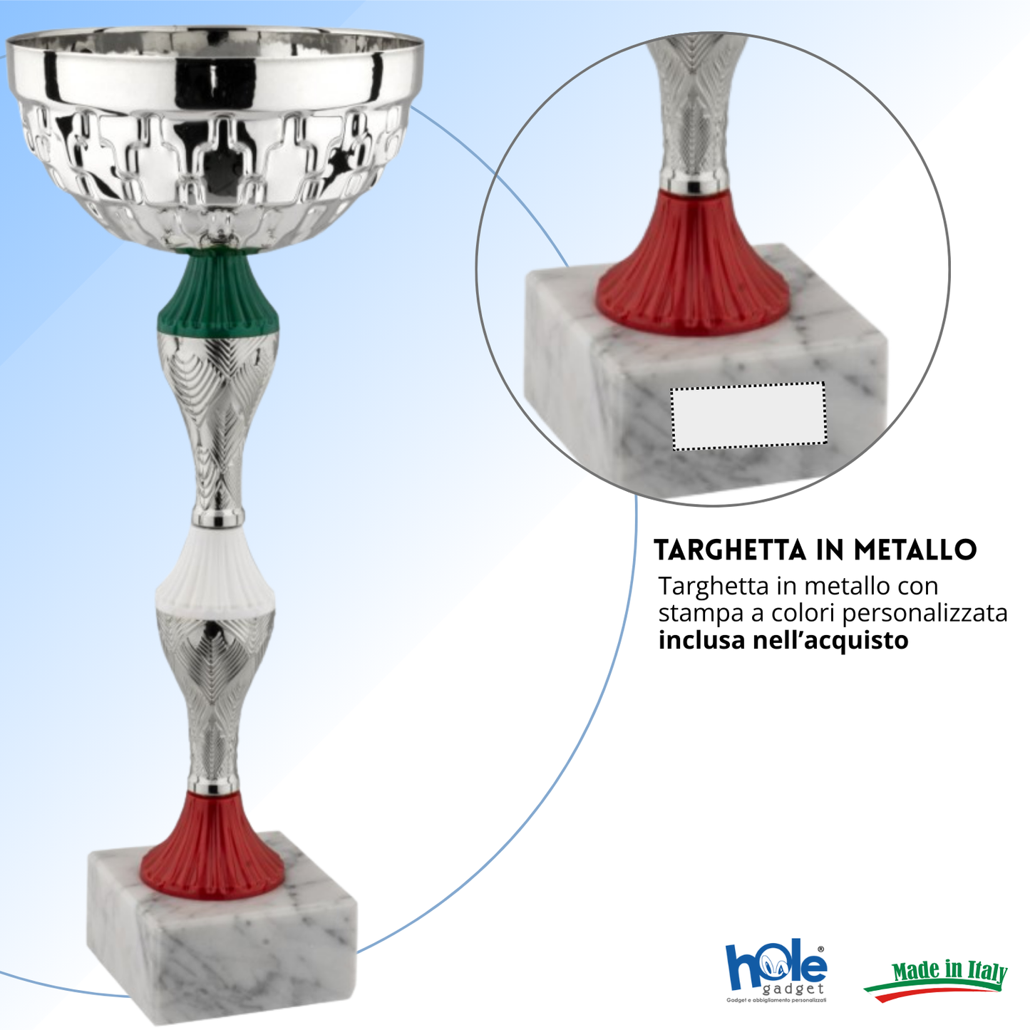 Coppa da 37 cm in ABS con base in marmo | Cod. 12.941S