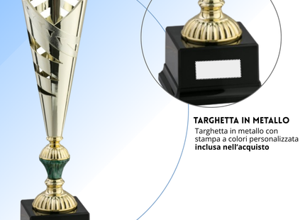 Tris di premiazioni economiche 41 - 40 - 39 cm | Cod. 12.919G