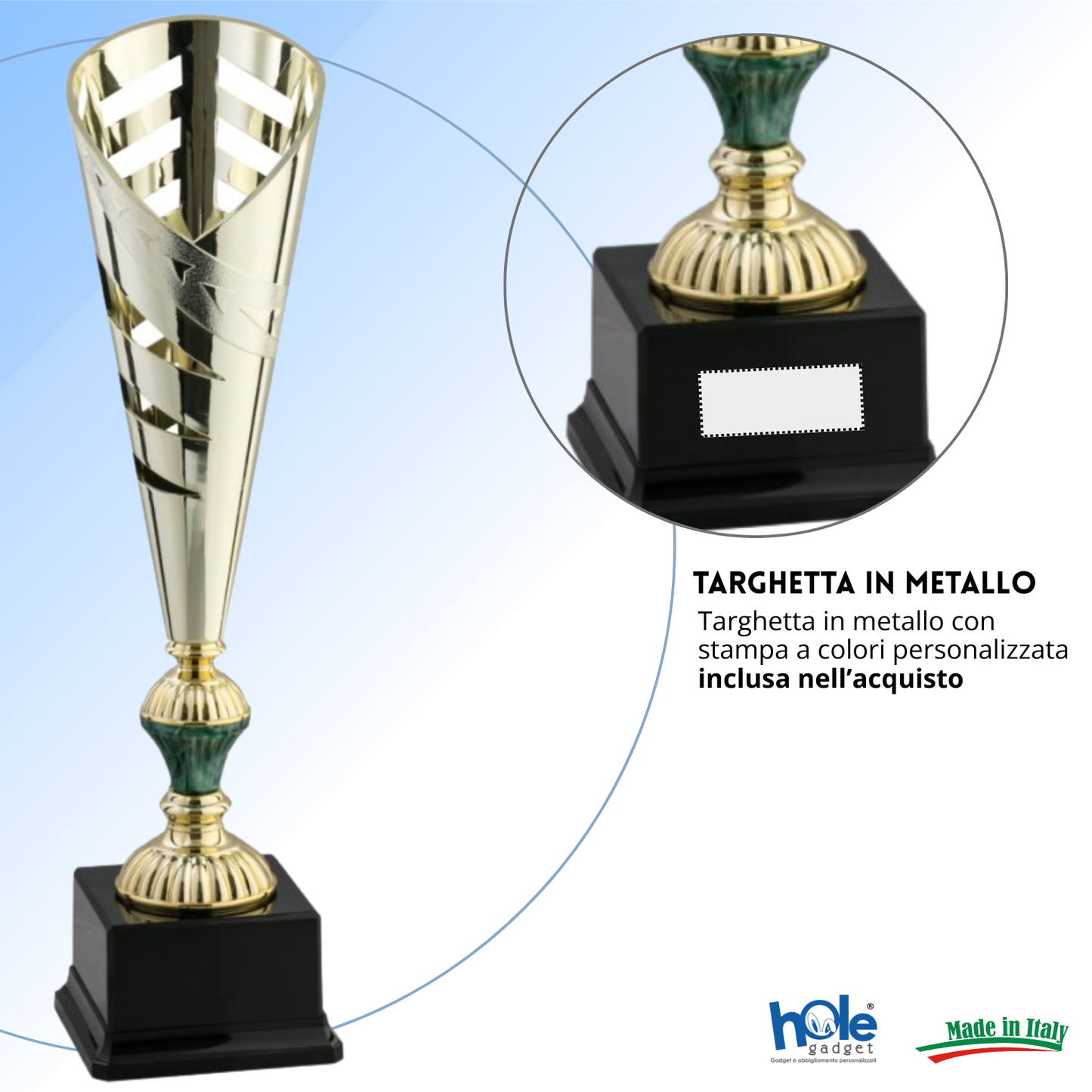 Tris di premiazioni economiche 41 - 40 - 39 cm | Cod. 12.919G