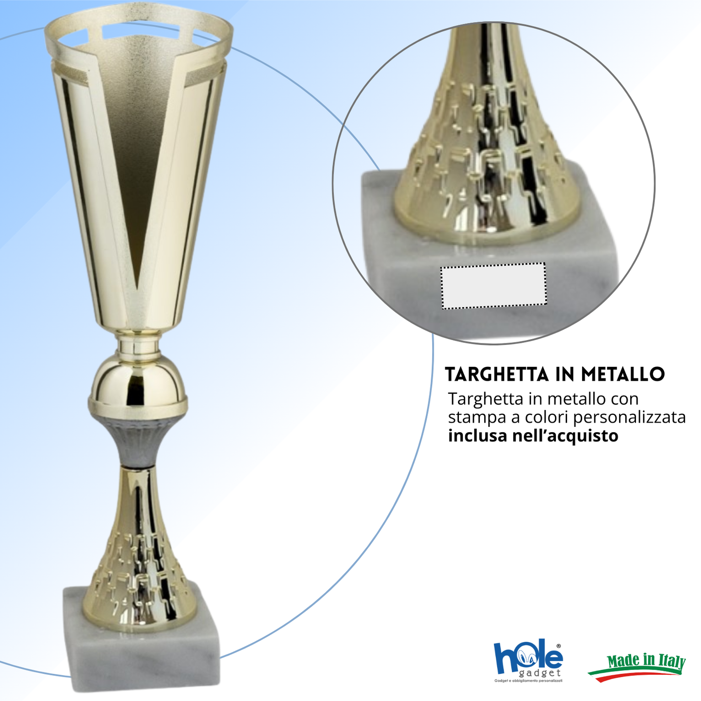 Tris di premiazioni economiche 37 - 36 - 34 cm | Cod. 13.209