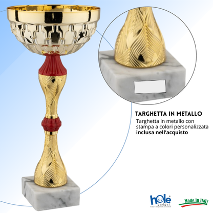 Set di 5 coppe personalizzate 33 - 30 - 28 - 25 - 22 cm | Cod. 13.249G