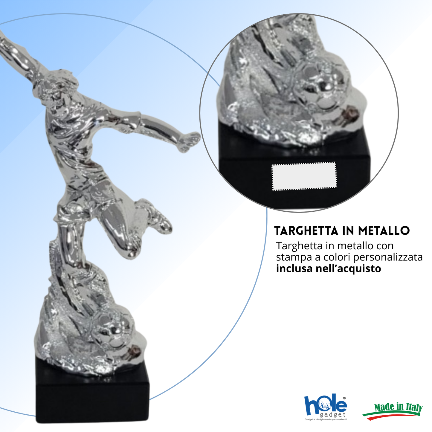 Premio calcistico personalizzato 26 cm | Cod. 14.550A